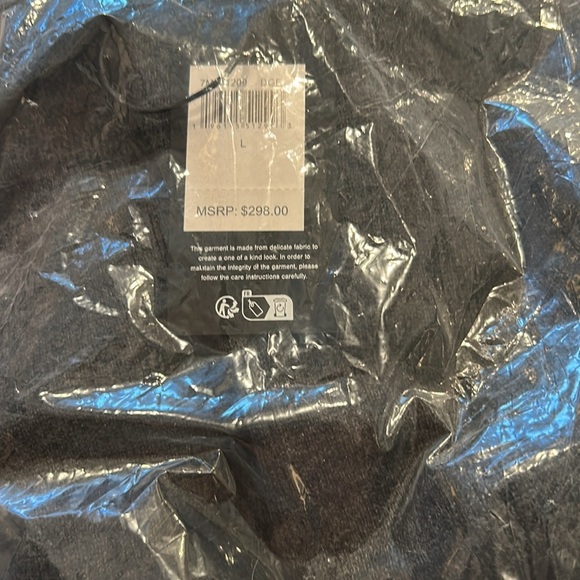 7 For All Mankind Sweaters Mens Cashmere Crew Dark Grey - Picture 5 of 5